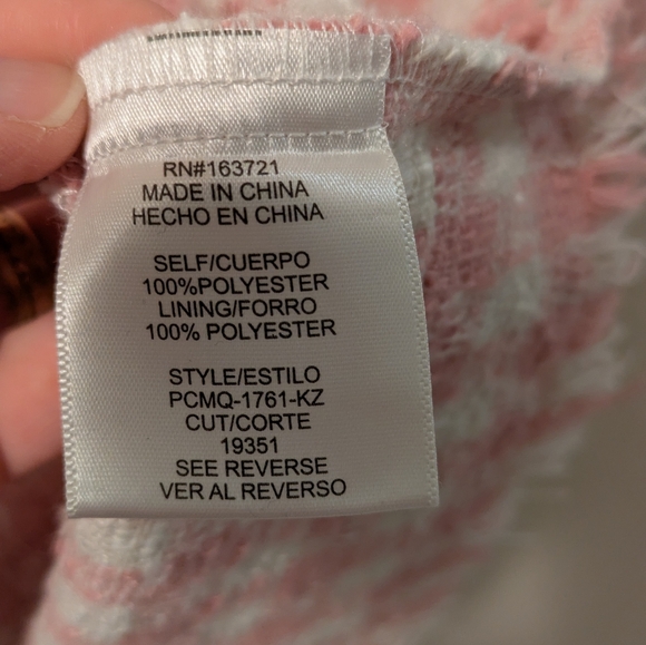 Bebop Pink and White Tweed Dress - Picture 6 of 6